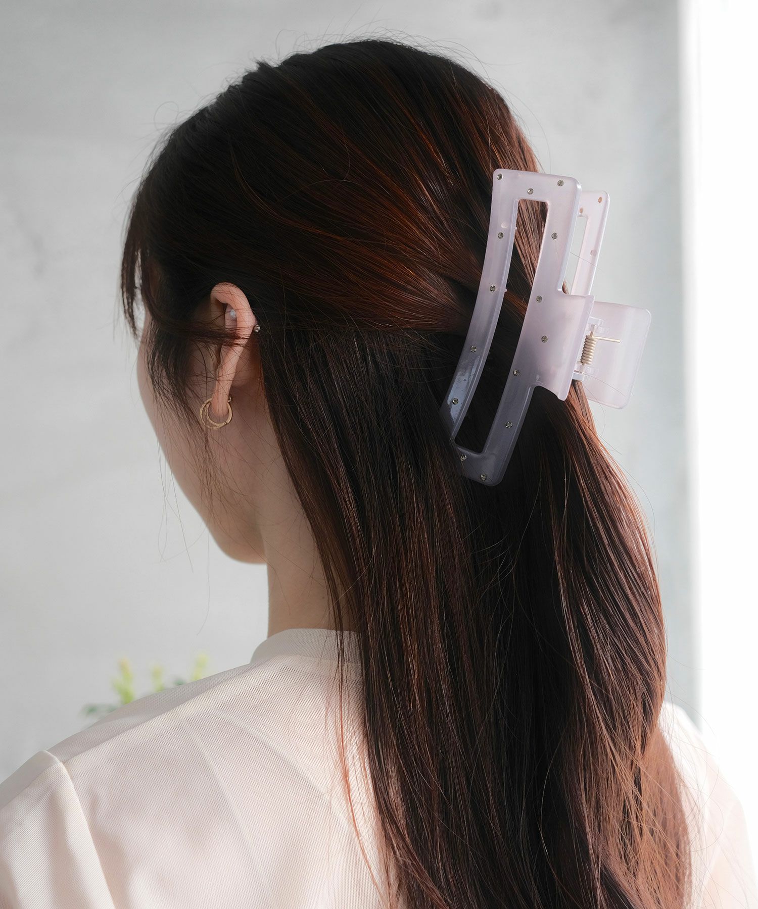 ドットストーンスモーキースクエアバンスクリップ