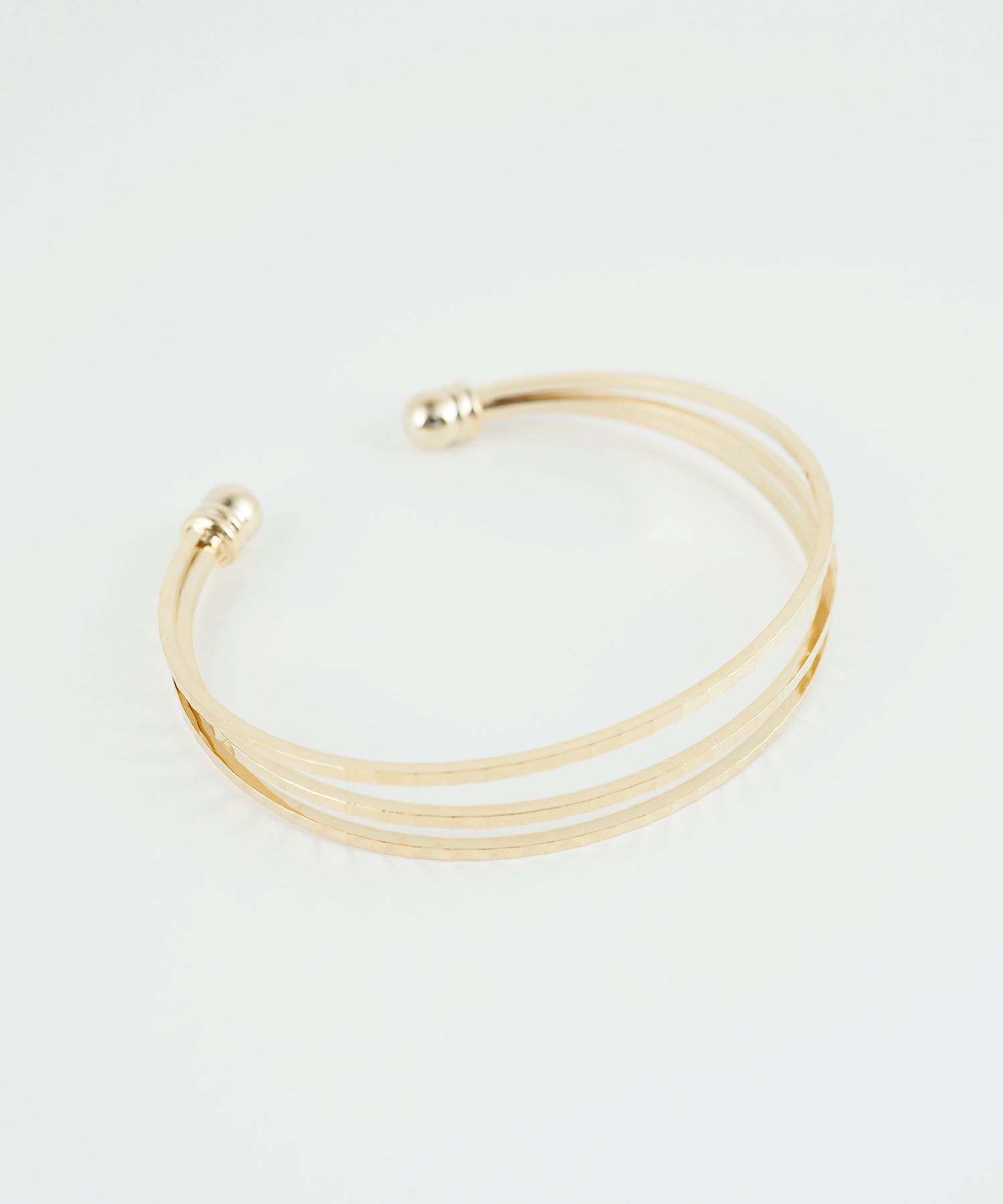 スリムライン3連メタルバングル