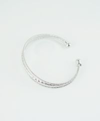 レイヤード3連メタルバングル