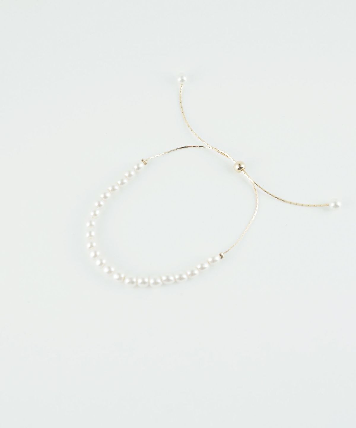 パールスライドチェーンブレスレット