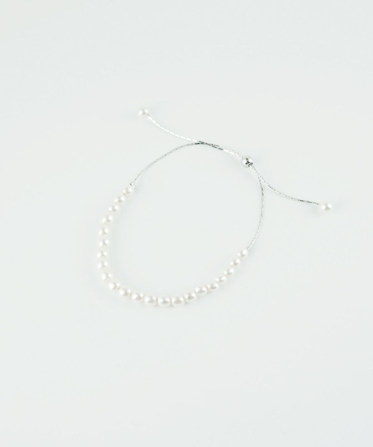 パールスライドチェーンブレスレット