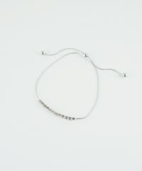 ラインストーンスライドチェーンブレスレット