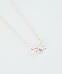 リボンキュービックネックレス