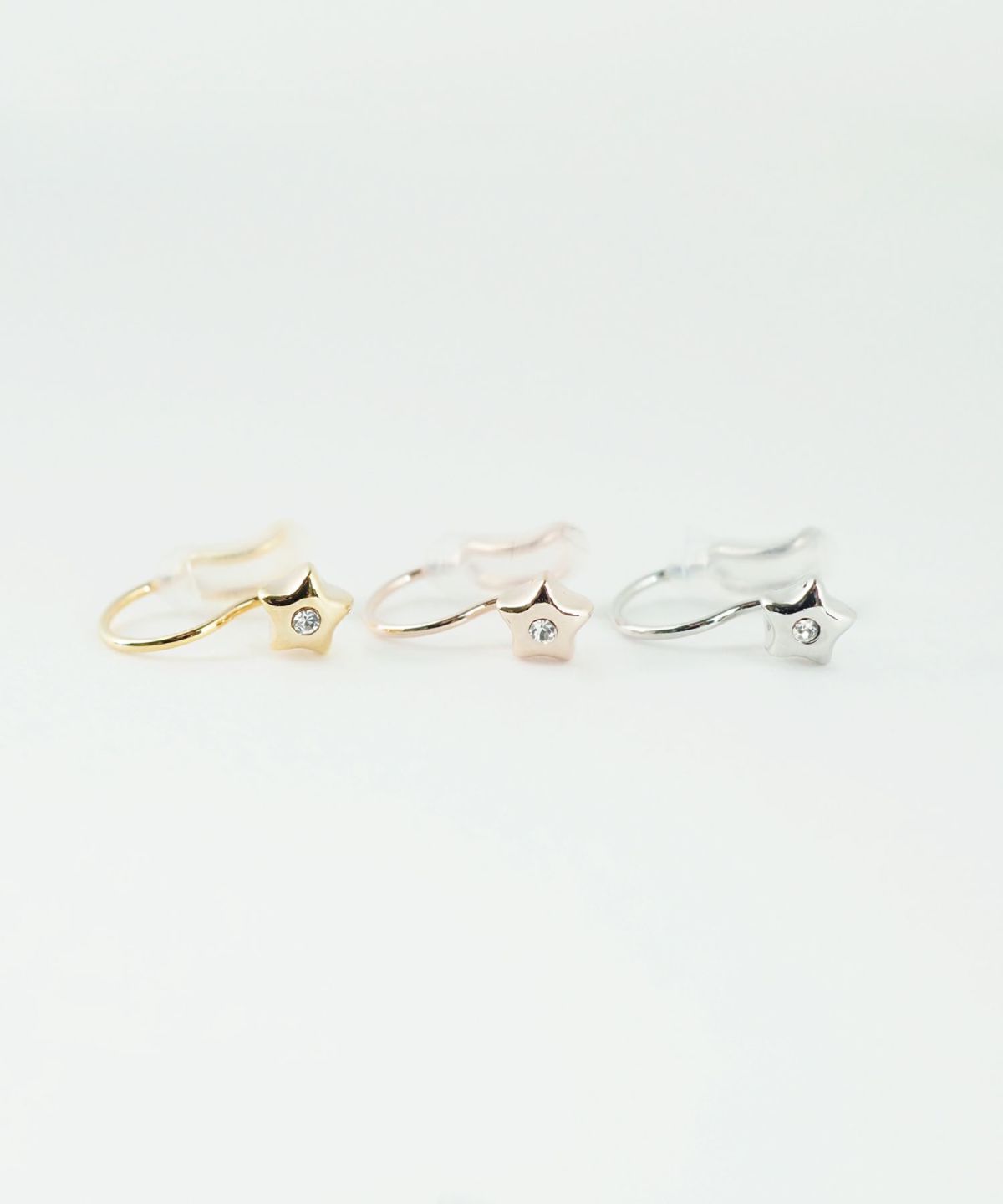 【web限定】ルミタイニースターノンホールイヤリング【Lumirise】