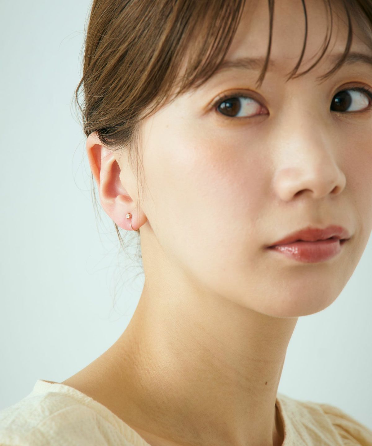 【web限定】ミニスタービジューノンホールイヤリング