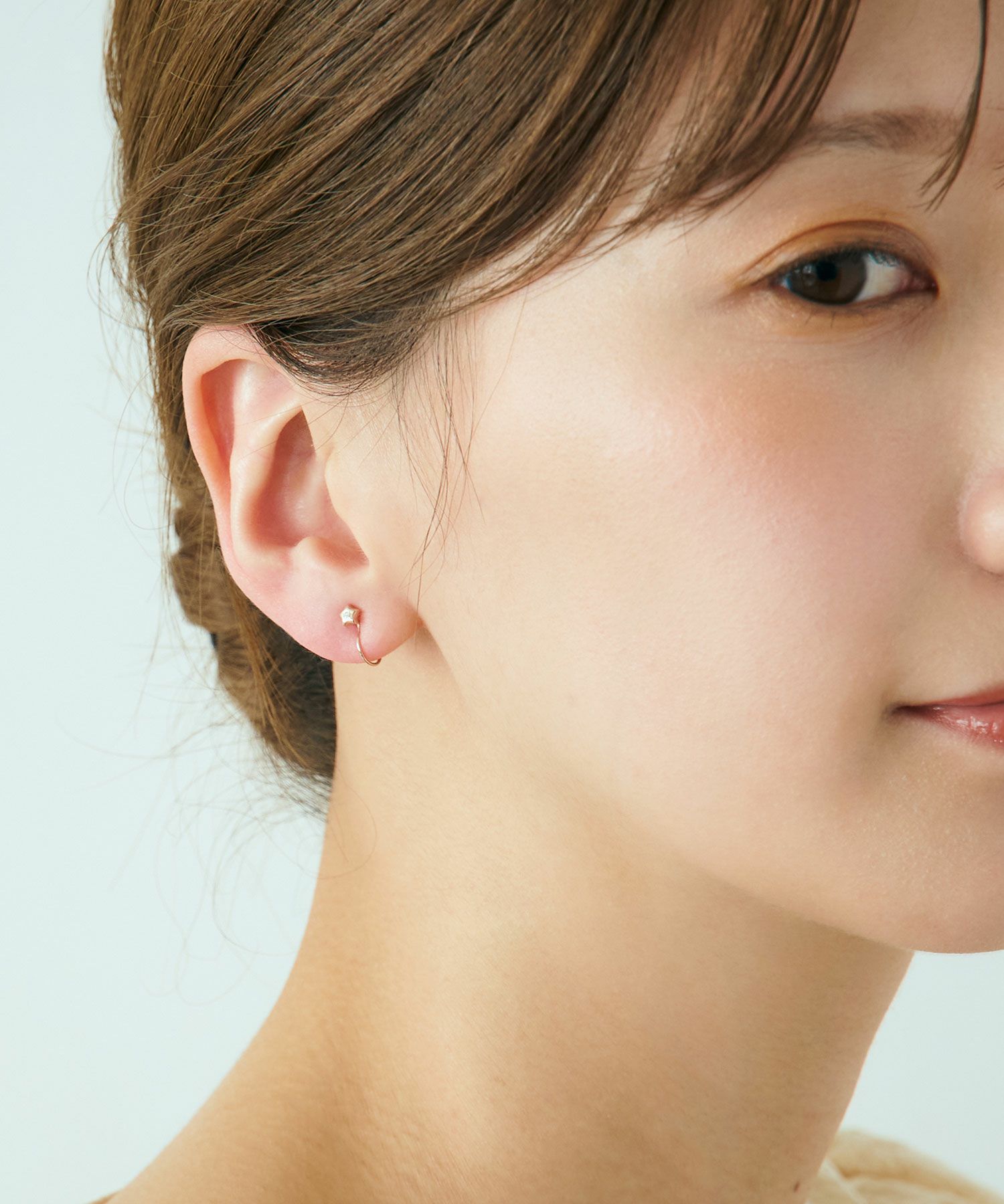 【web限定】タイニースターノンホールイヤリング