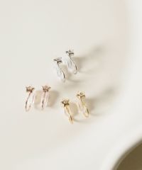 【web限定】ミニスタービジューノンホールイヤリング
