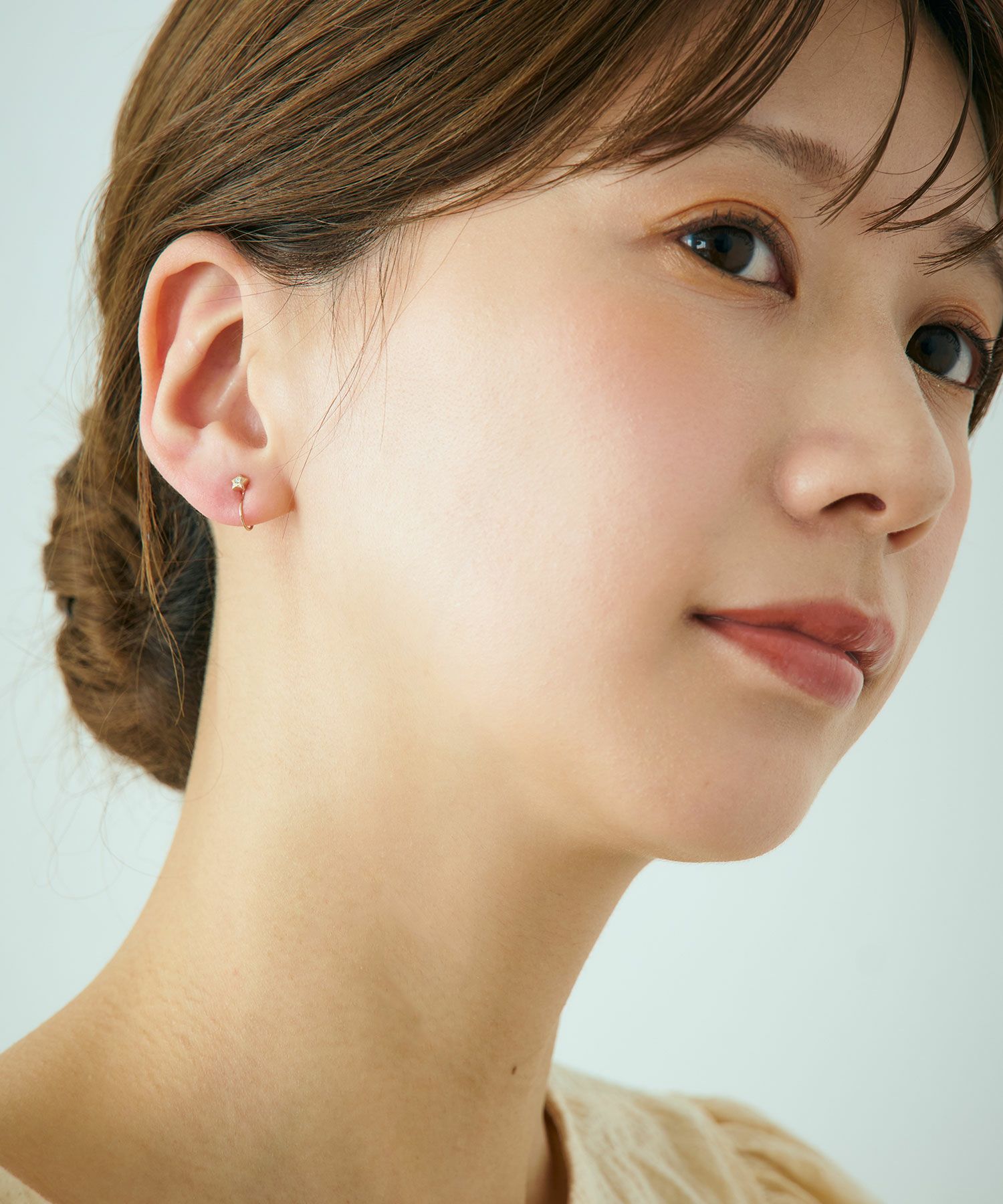 【web限定】タイニースターノンホールイヤリング