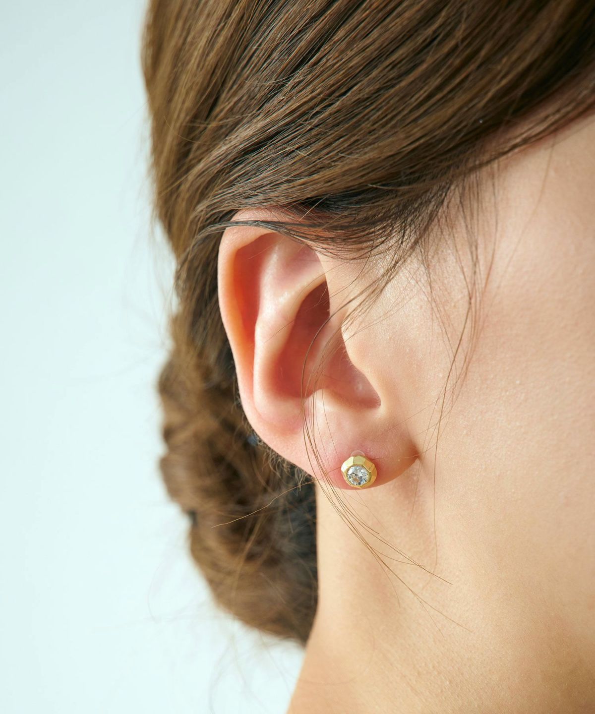 【web限定】ルミフレームジルコニアピュアチタンポストピアス【Lumirise】