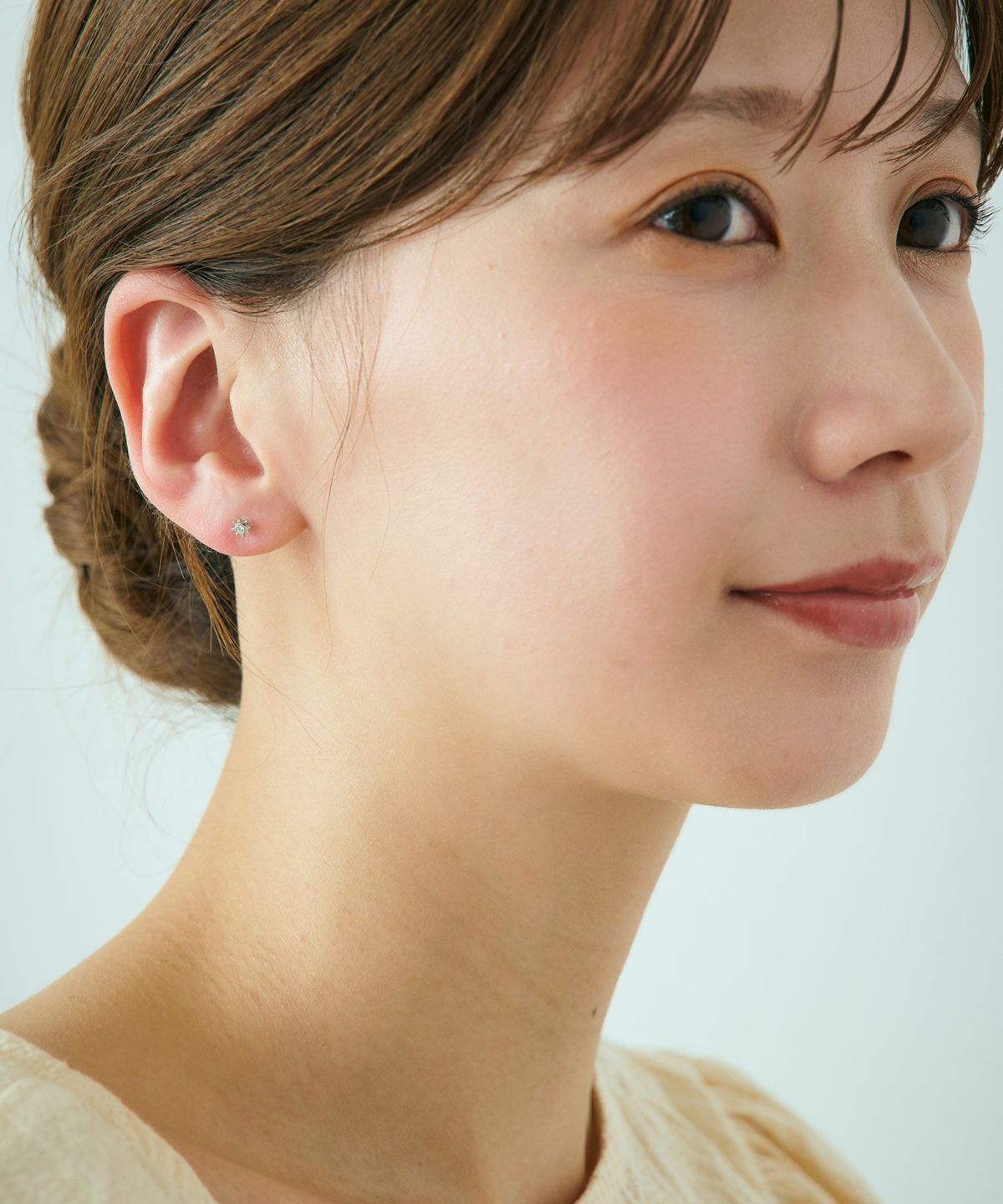 【web限定】ミニシャインピュアチタンポストピアス