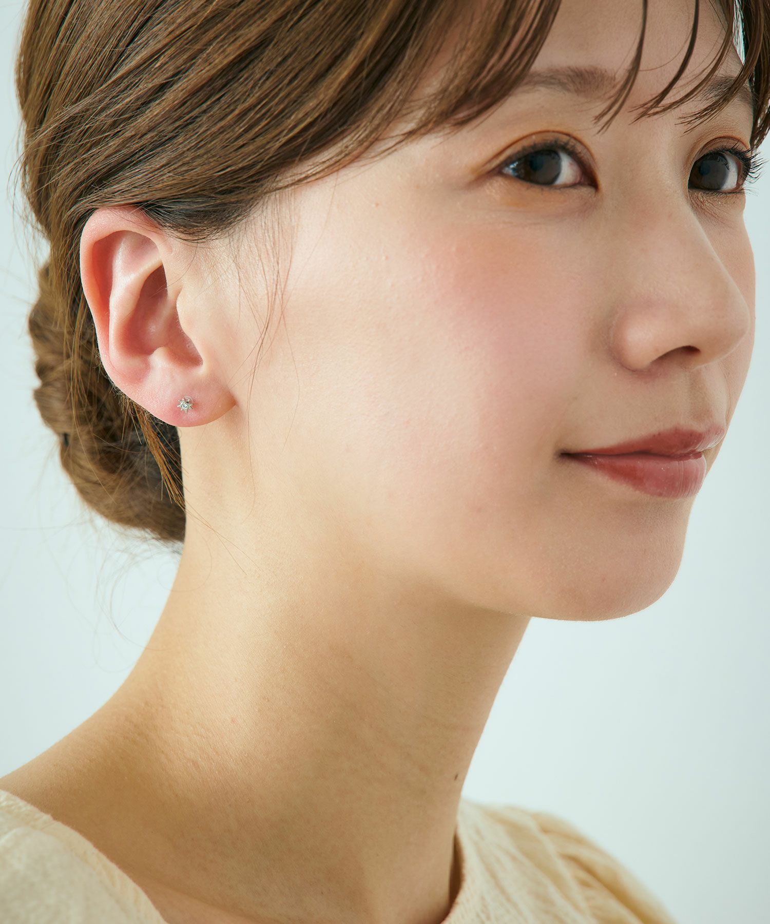 【web限定】ミニシャインピュアチタンポストピアス