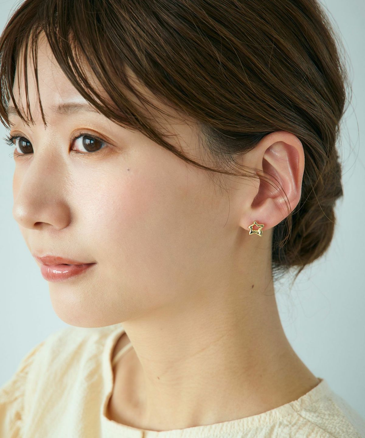 【web限定】オープンスターピュアチタンポストピアス