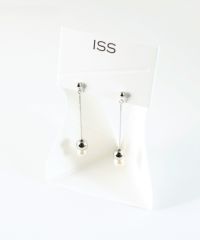 ロングダルマパールピュアチタンポストピアス 【ISS】