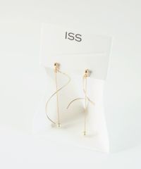 スパイラルパールピュアチタンポストピアス【ISS】