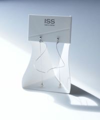 スパイラルパールピュアチタンポストピアス【ISS】