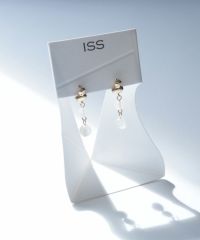 バロックストーンピュアチタンポストピアス 【ISS】