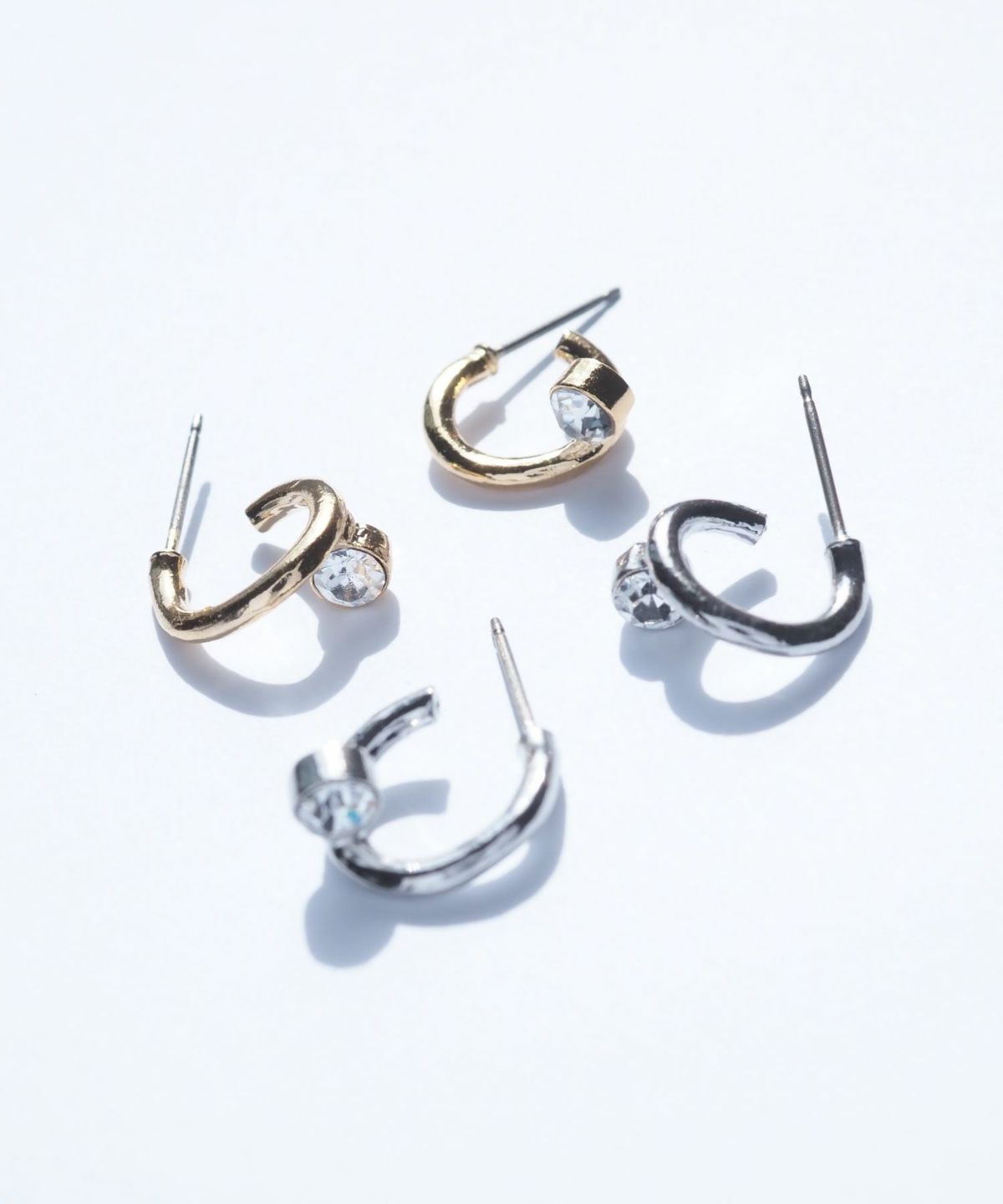 なみストーンピュアチタンポストピアス 【ISS】