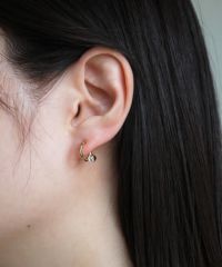 なみストーンピュアチタンポストピアス 【ISS】