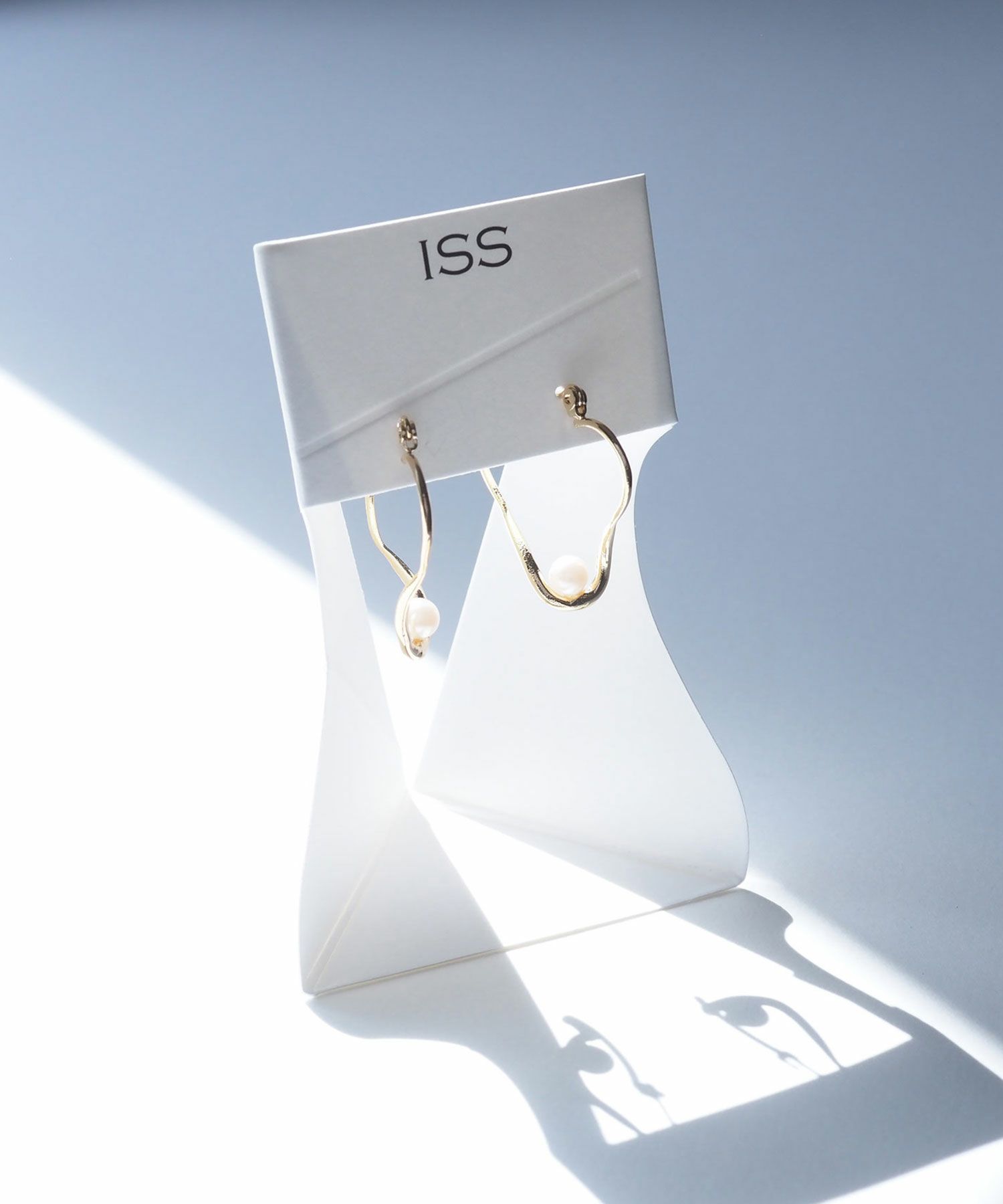 ハートパールピュアチタンポストピアス 【ISS】