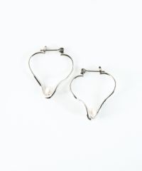 ハートパールピュアチタンポストピアス 【ISS】