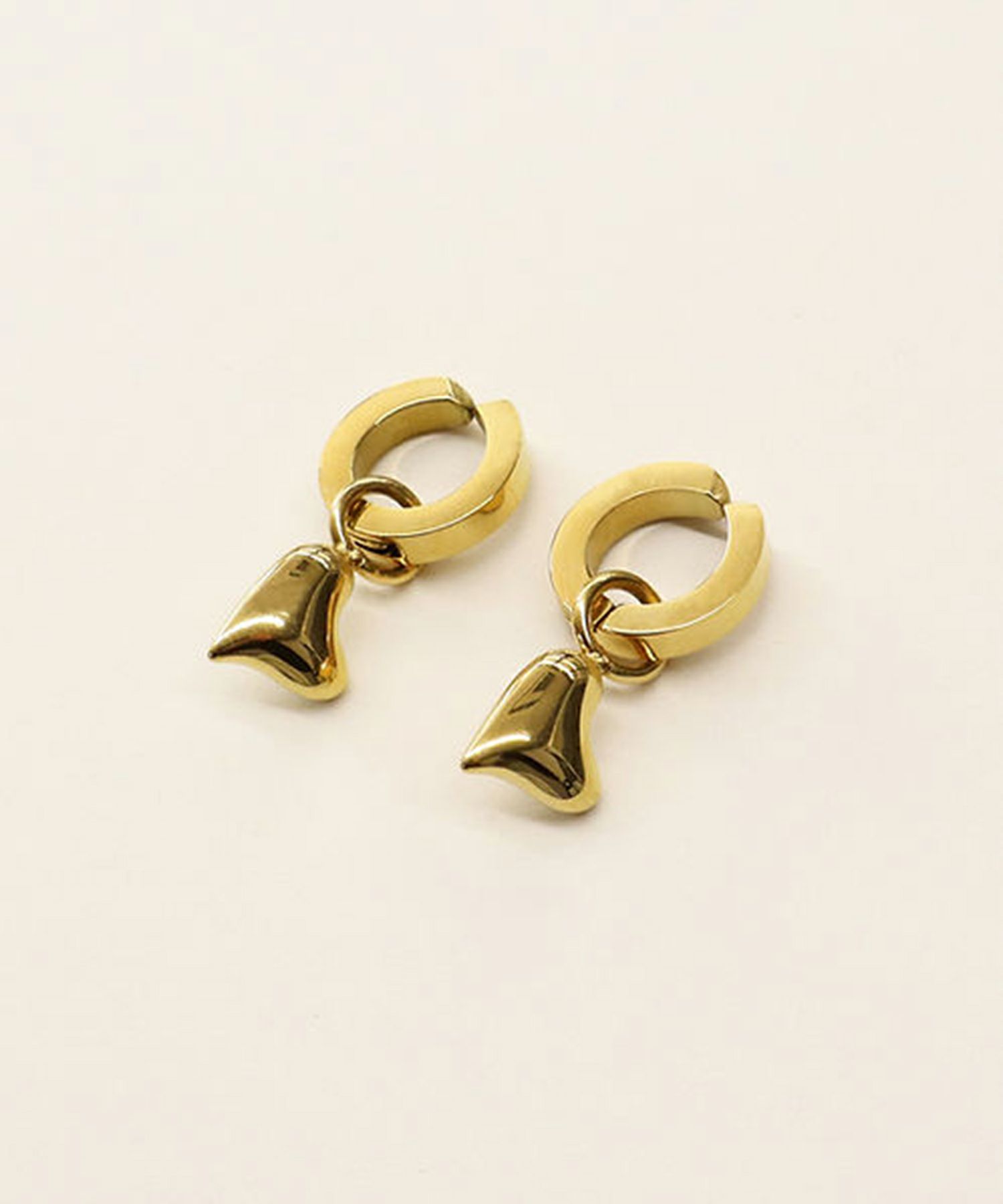 ハートワンタッチサージカルステンレスイヤリング