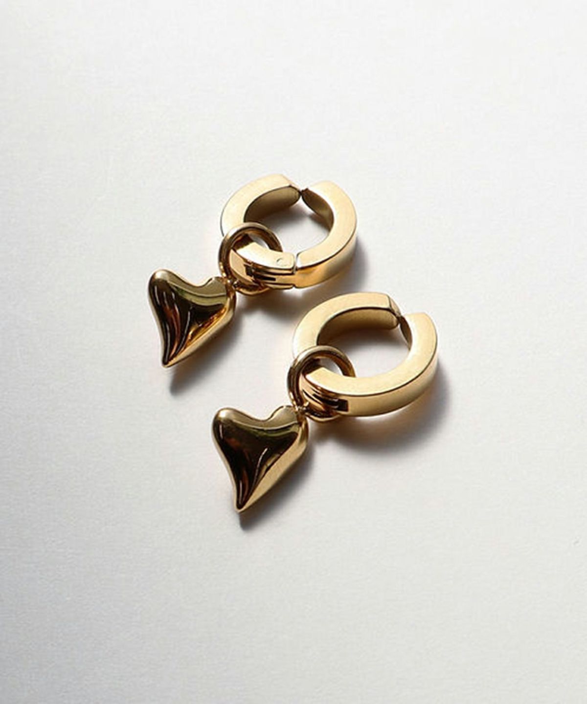 ハートワンタッチサージカルステンレスイヤリング