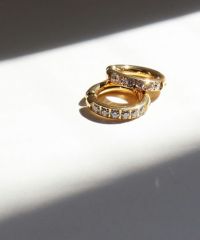 キュービックワンタッチサージカルステンレスイヤリング