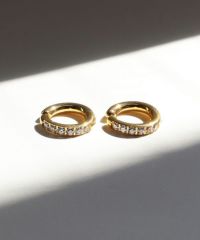 キュービックワンタッチサージカルステンレスイヤリング