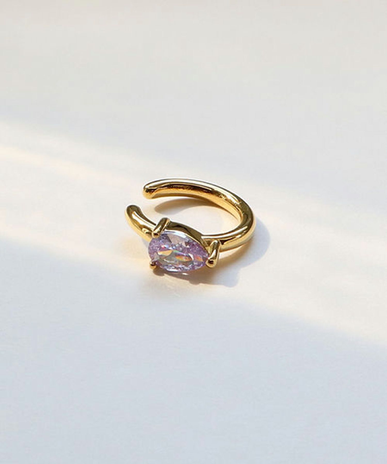 ドロップキュービックサージカルステンレスイヤーカフ