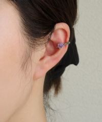 ドロップキュービックサージカルステンレスイヤーカフ