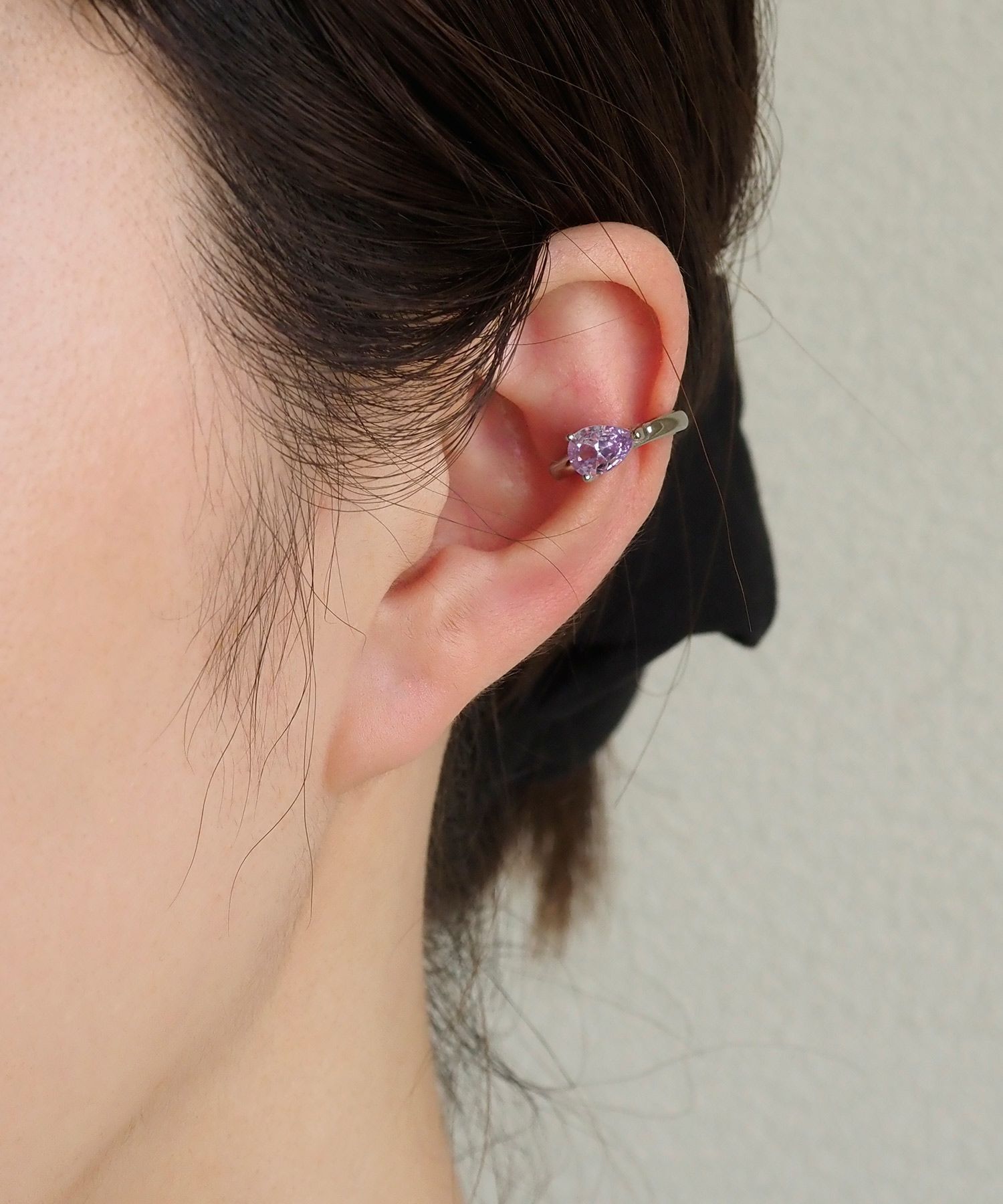 ドロップキュービックサージカルステンレスイヤーカフ