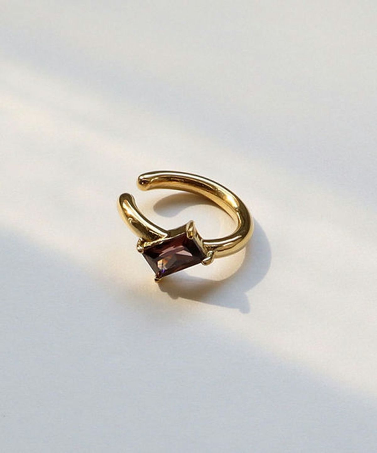 スクエアキュービックサージカルステンレスイヤーカフ