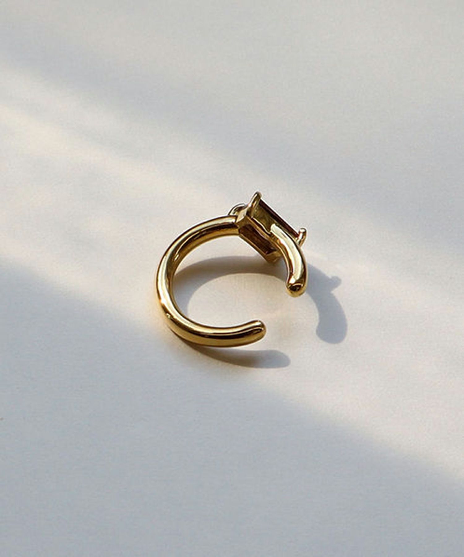 スクエアキュービックサージカルステンレスイヤーカフ