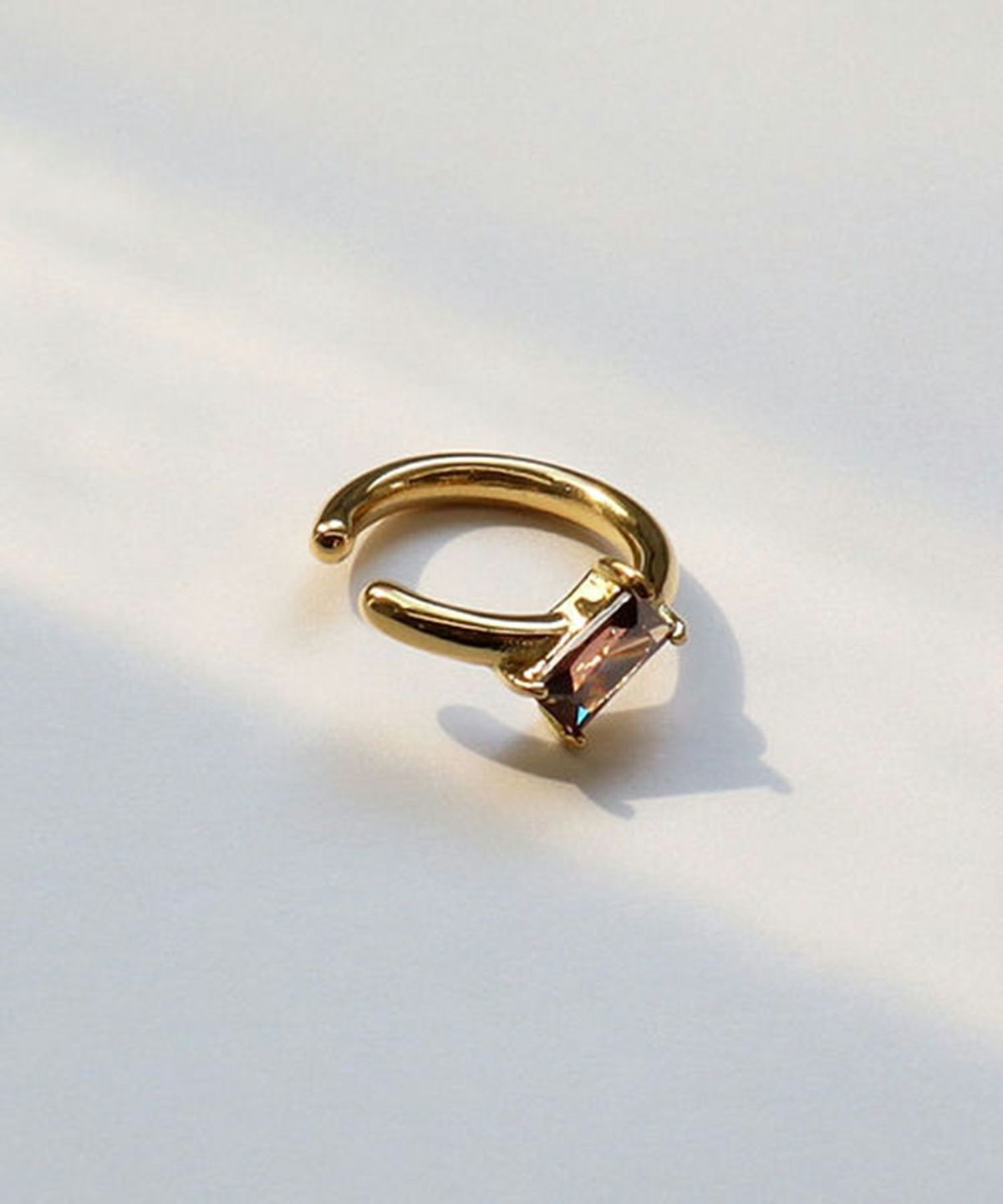 スクエアキュービックサージカルステンレスイヤーカフ