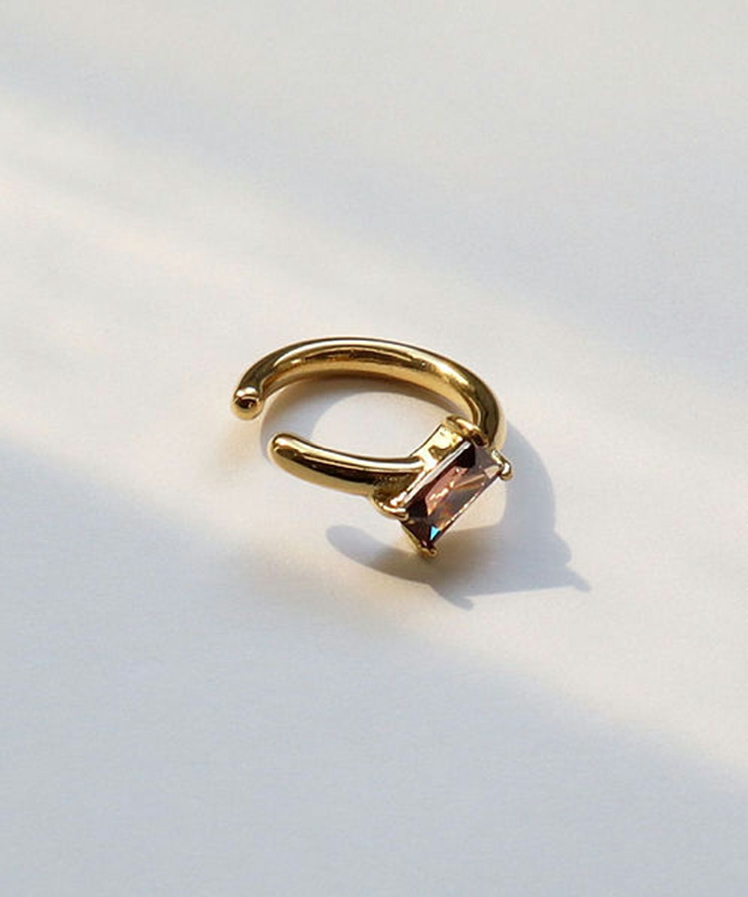 スクエアキュービックサージカルステンレスイヤーカフ