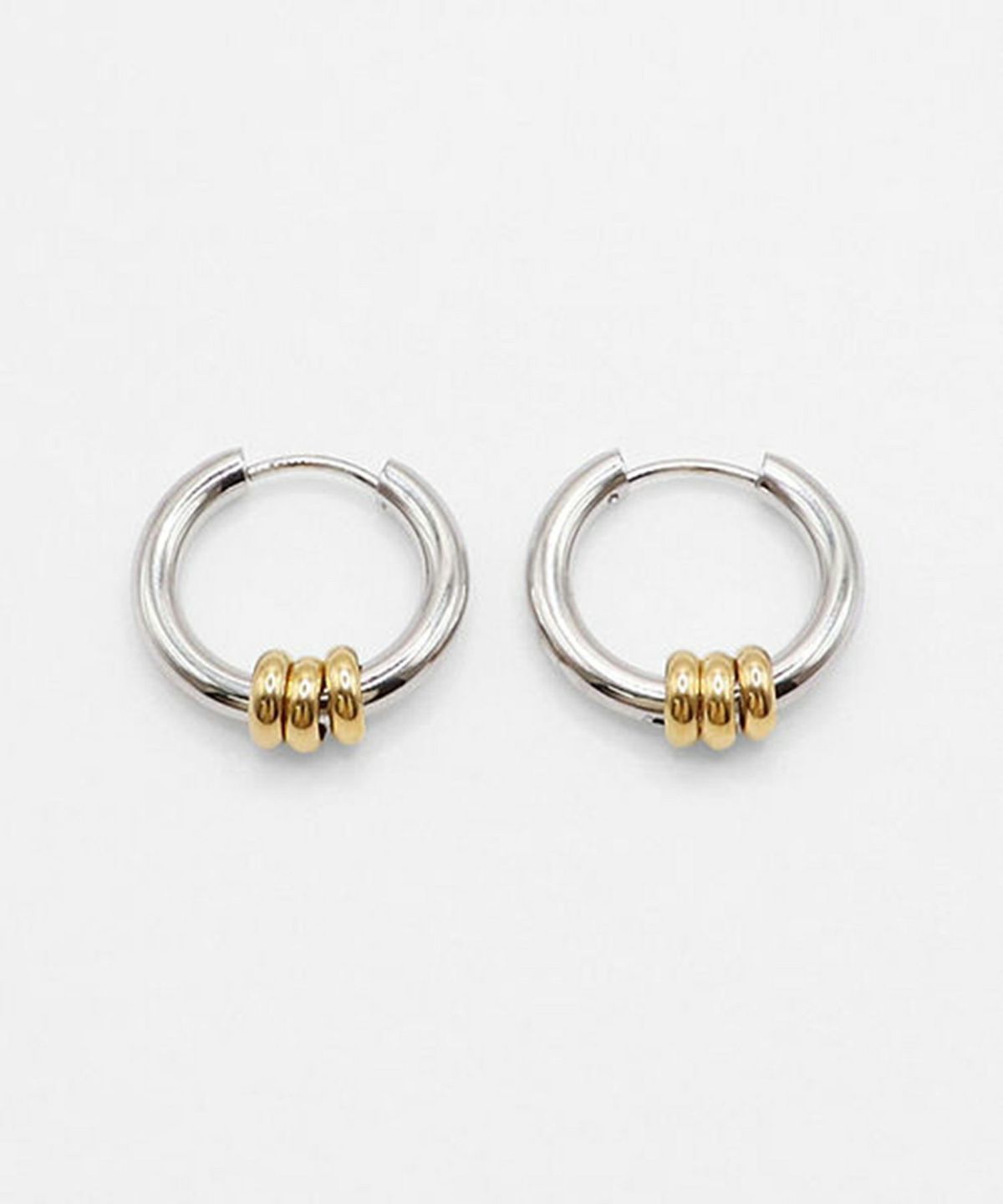 リラ　バイカラーフープピアス ear PAPILLONNER ピアス バイカラー2WAYフープピアス レディース