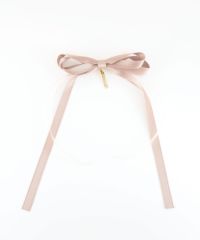 サテンオーガンジーリボンポニーフック