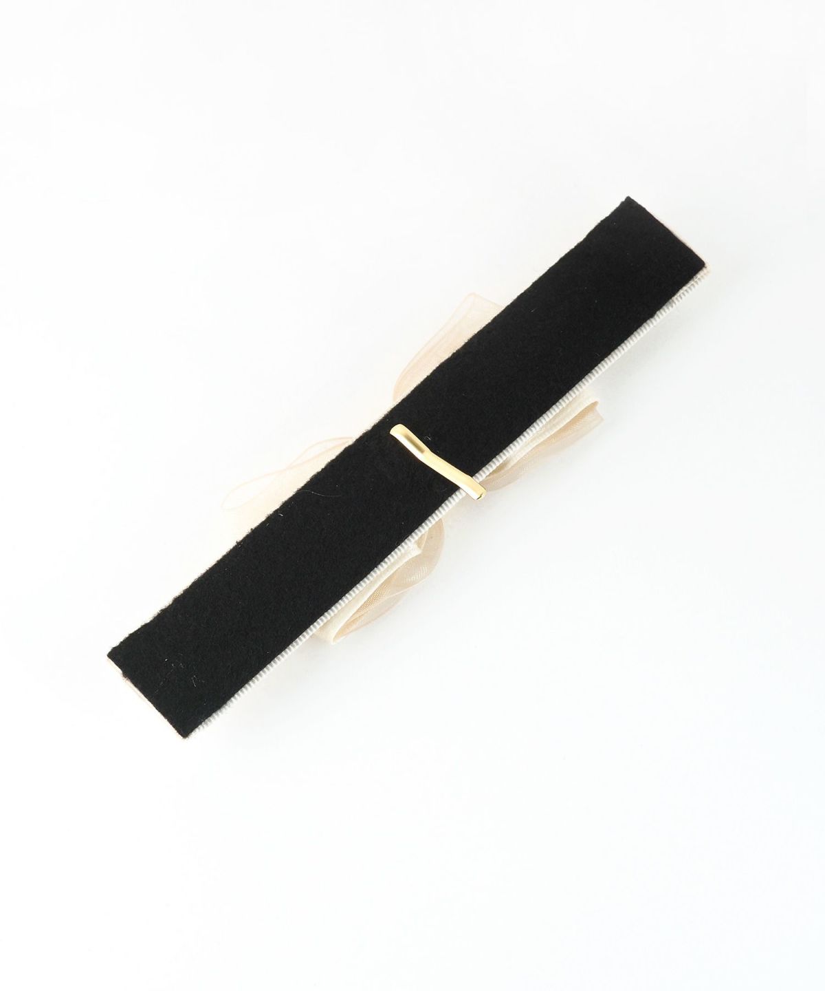 くるっとまきつくマットリボンレイヤードフック付きシュフィー