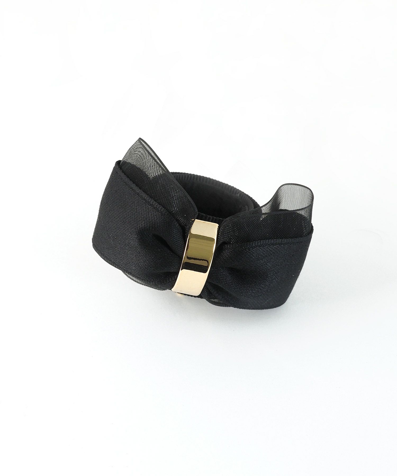 くるっとまきつくマットリボンレイヤードフック付きシュフィー