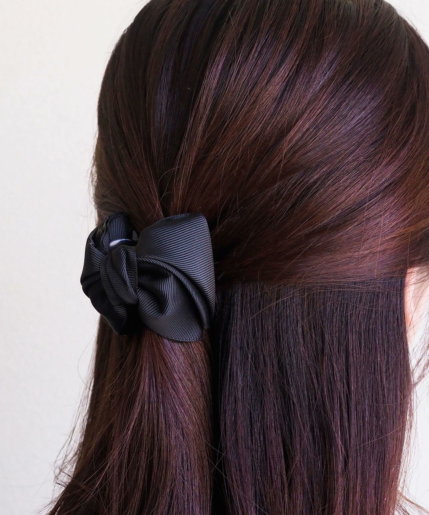 グログランリボンバンスクリップ