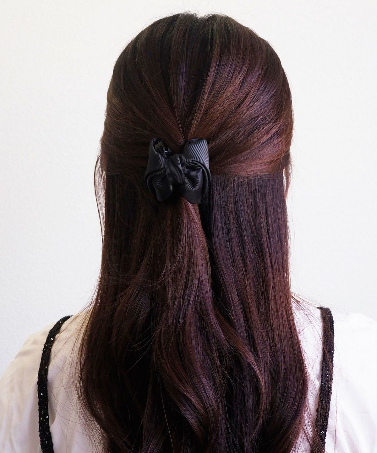 グログランリボンバンスクリップ