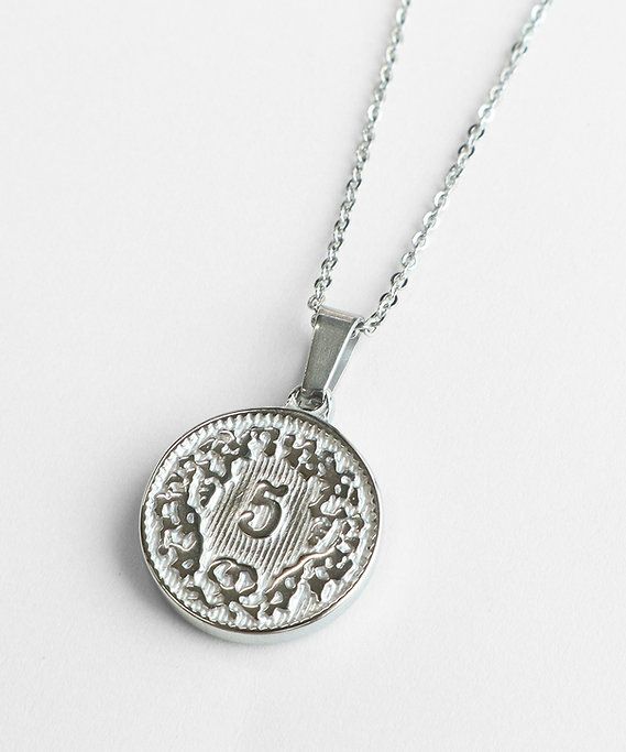 サージカルプロフィールサークルコインネックレス