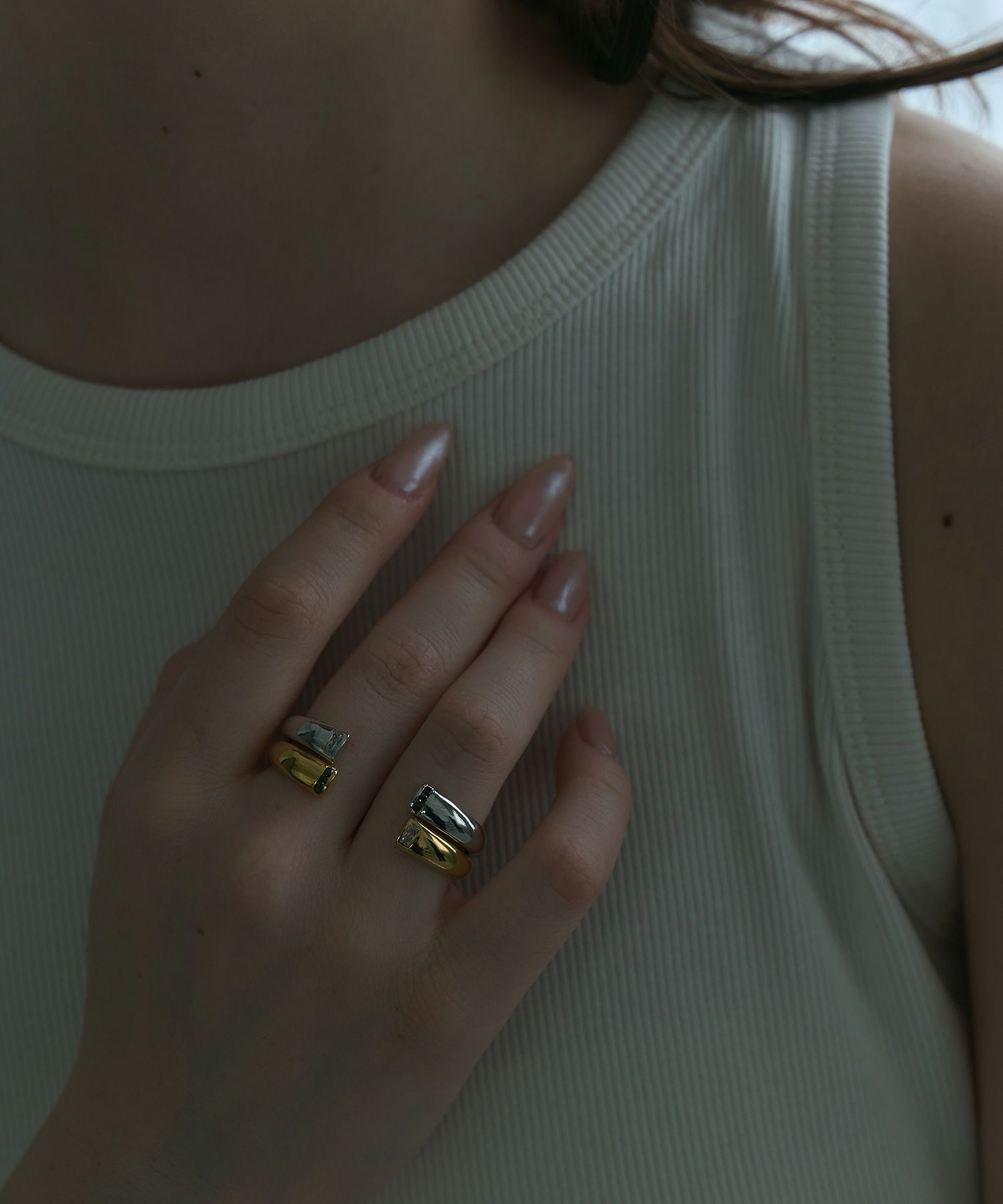 2トーンダブルリング