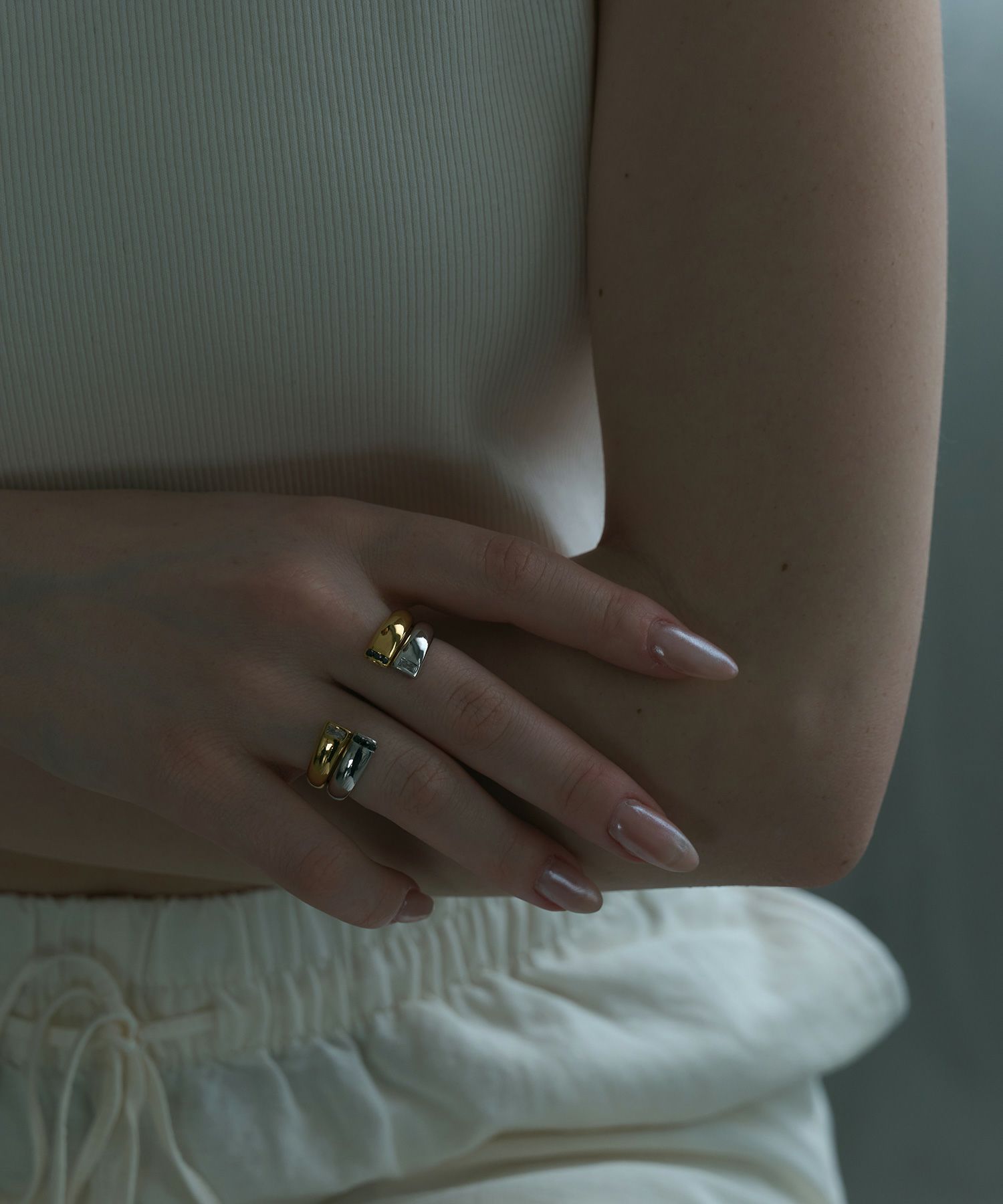 2トーンダブルリング