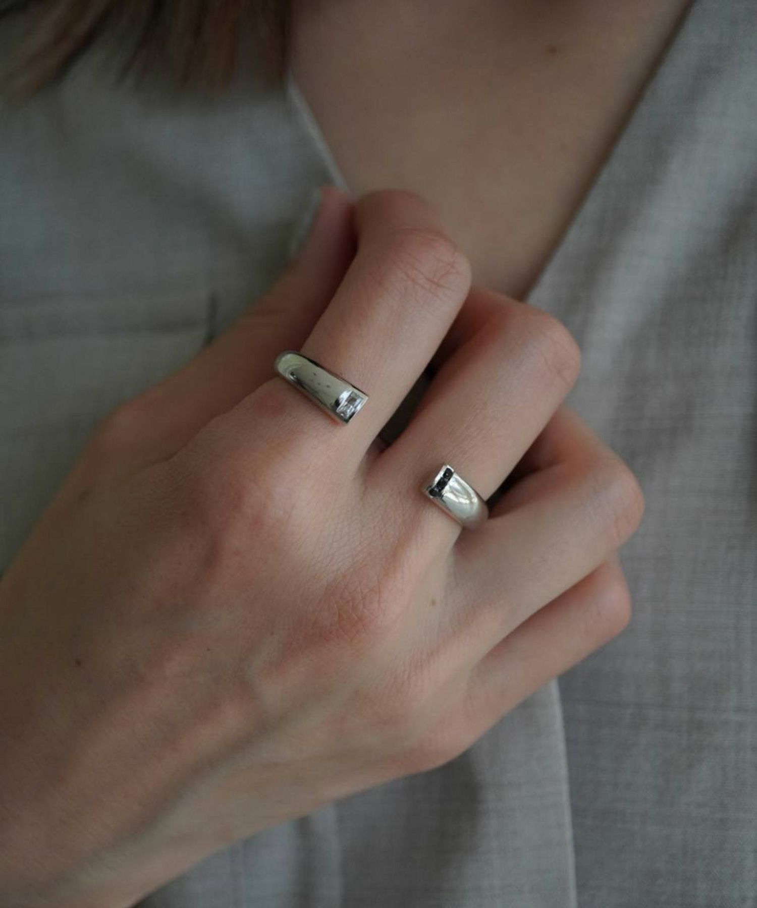 2トーンダブルリング