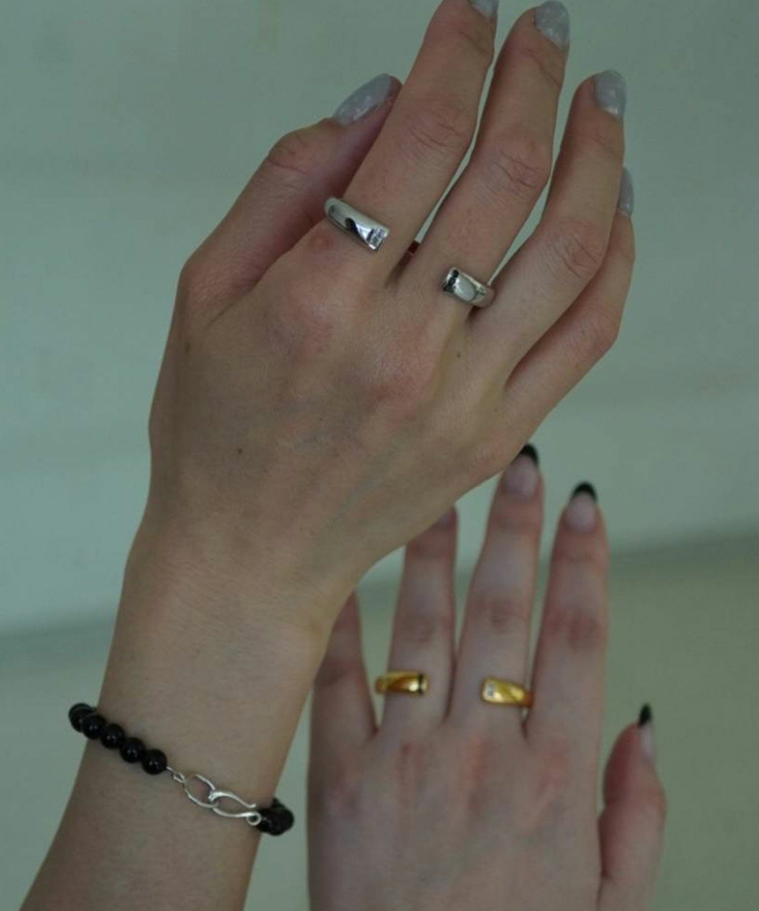 2トーンダブルリング