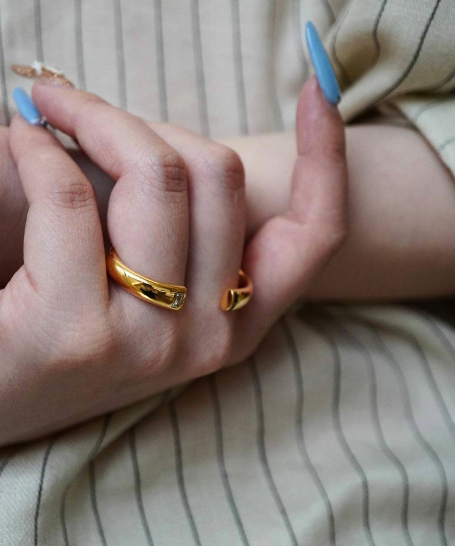 2トーンダブルリング