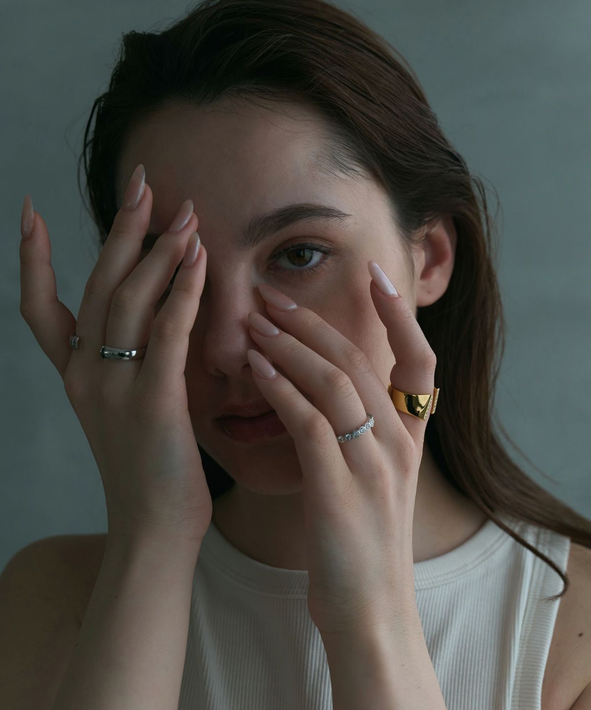 サークルストーンエタニティリング