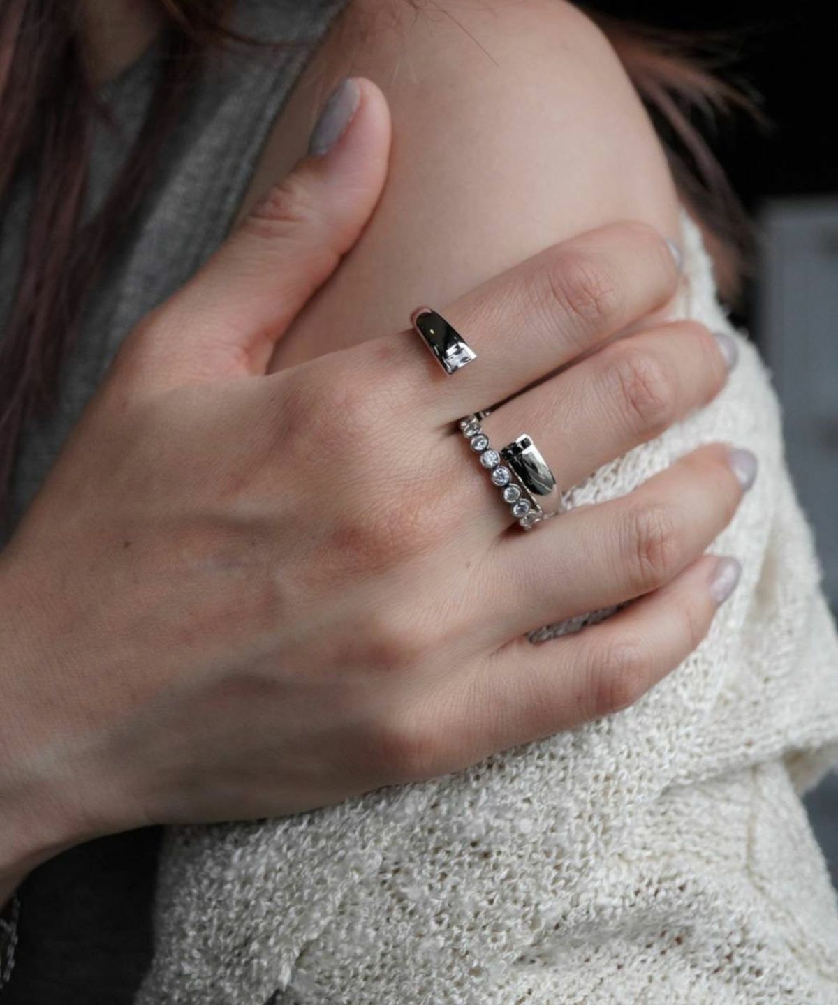 サークルストーンエタニティリング