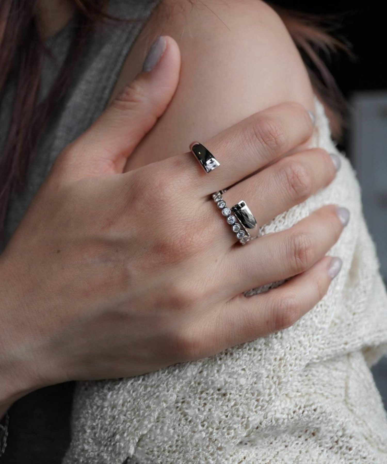 サークルストーンエタニティリング